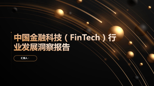 中国金融科技(FinTech)行业发展洞察报告