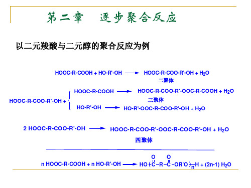 第二章 逐步聚合反应