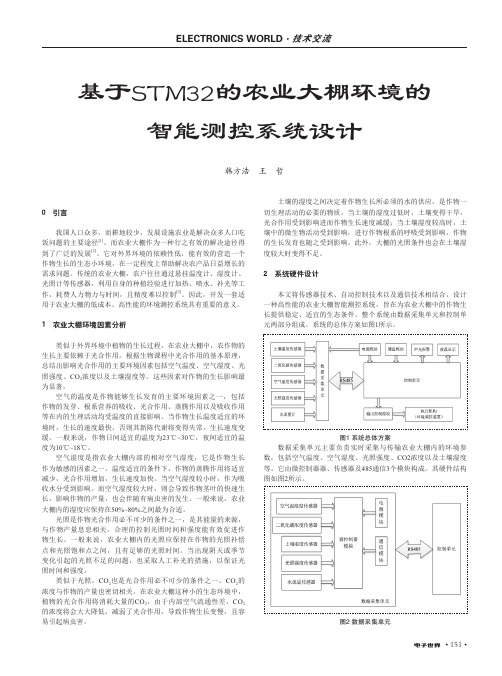 基于STM32的农业大棚环境的智能测控系统设计