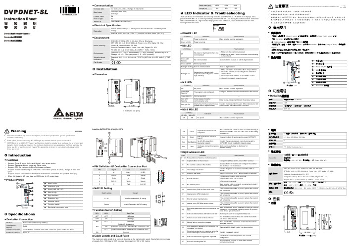 DVPDNET-SL 安装说明