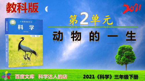 2021(教科版)3下2.8动物的一生-科学三年级下册第二单元动物的一生PPT课件