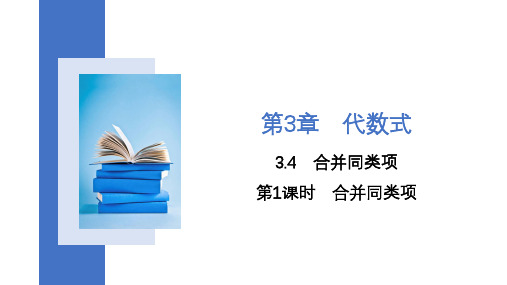 3.4第1课时合并同类项课件-2024-2025学年苏科版七年级上册数学同步课件