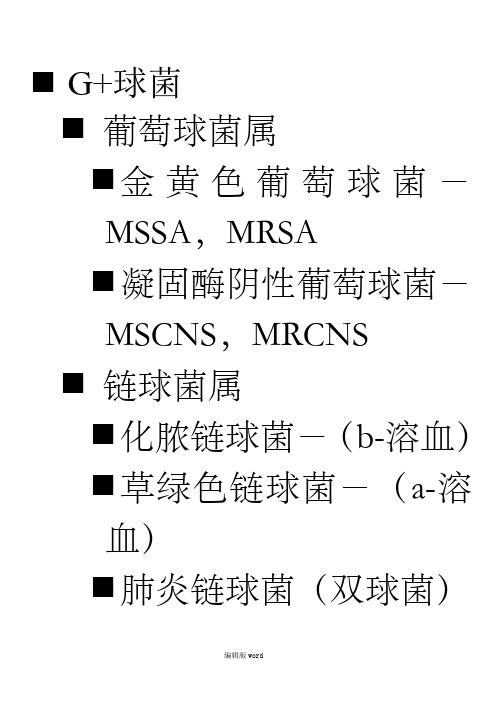 细菌分类