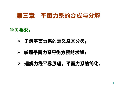 平面力系的合成与分解