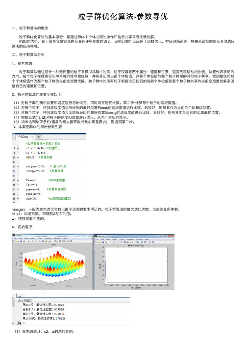 粒子群优化算法-参数寻优