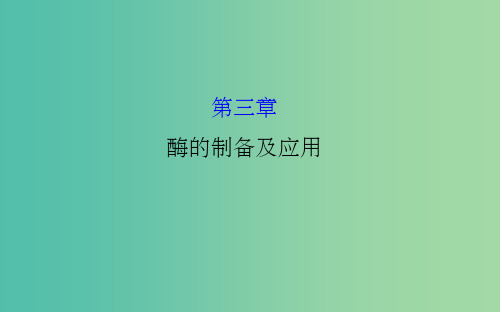 高考生物大一轮复习 3酶的制备及应用课件 中图版选修1