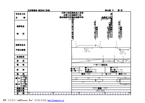 秦皇岛工务段津山下行PDF综合图