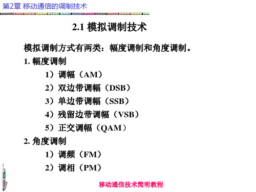 2012-13-1移动通信技术简明教程2：第2章移动通信的调制技术