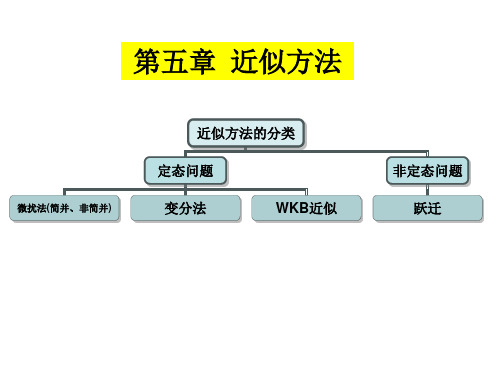 山东大学量子力学 第五章 微扰理论