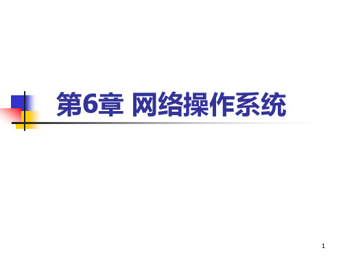 计算机网络第06章-网络操作系统(第4版)