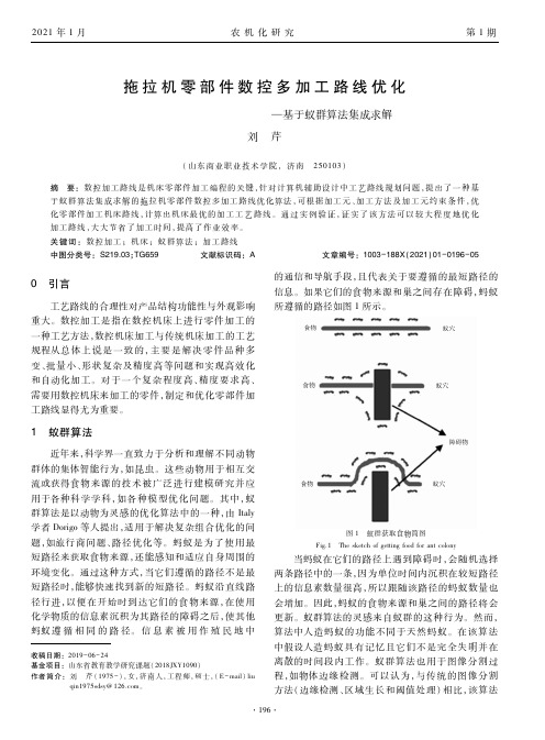 拖拉机零部件数控多加工路线优化——基于蚁群算法集成求解