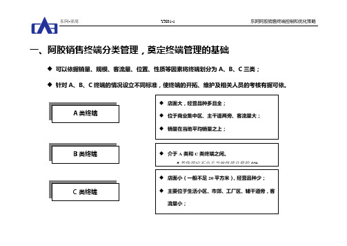 亚商-东阿阿胶集团—东阿阿胶销售终端控制和优化策略0709