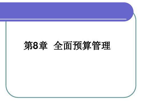 全面预算管理理论基础 (ppt 97页)