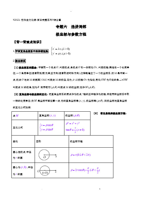 艺体生文化课百日突围系列综合篇