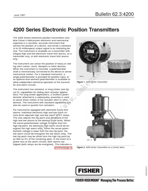 fisher4210位置变送器4200系列