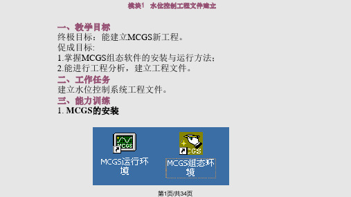 项目一水位控制系统设计PPT课件