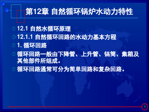 第12章 自然循环锅炉水动力特性=西安交通大学-锅炉原理汇总