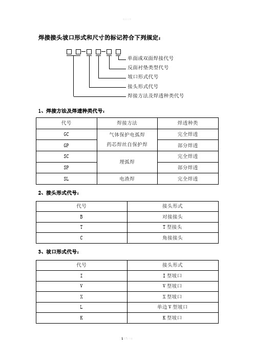 钢结构常用焊接接头坡口形式分类图集