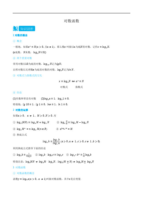 4.2 对数函数-(必修第一册) (教师版)