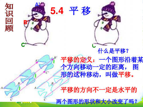 人教版七年级数学下册第五章《平 移 》公开课课件