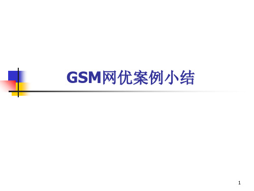 GSM网优案例总结PPT课件