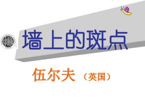 高三语文墙上的斑点(教学课件201911)