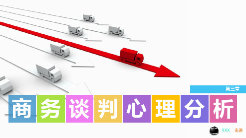 商务谈判实务课件第三章 商务谈判心理分析