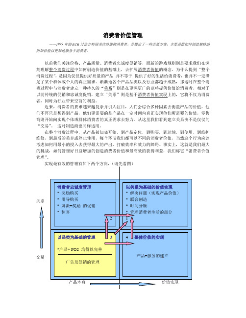 消费者价值管理