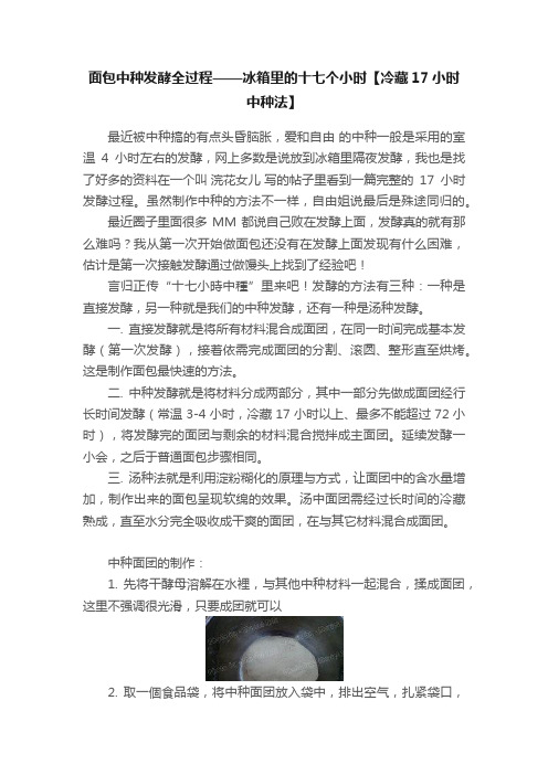 面包中种发酵全过程——冰箱里的十七个小时【冷藏17小时中种法】