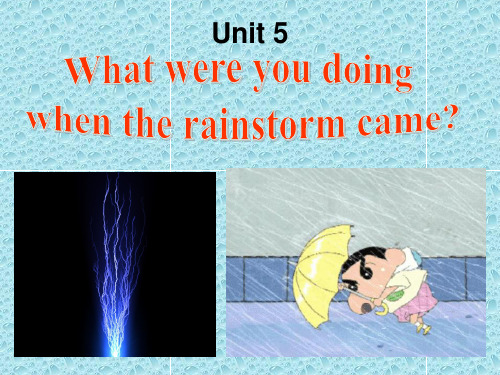 Unit 5   What were you doing when the rainstorm came公开课优秀课件