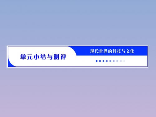 2018_2019学年高中历史第六单元现代世界的科技与文化单元小结课件岳麓版