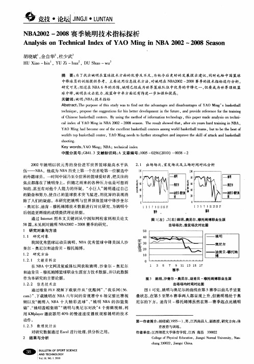 NBA2002-2008赛季姚明技术指标探析