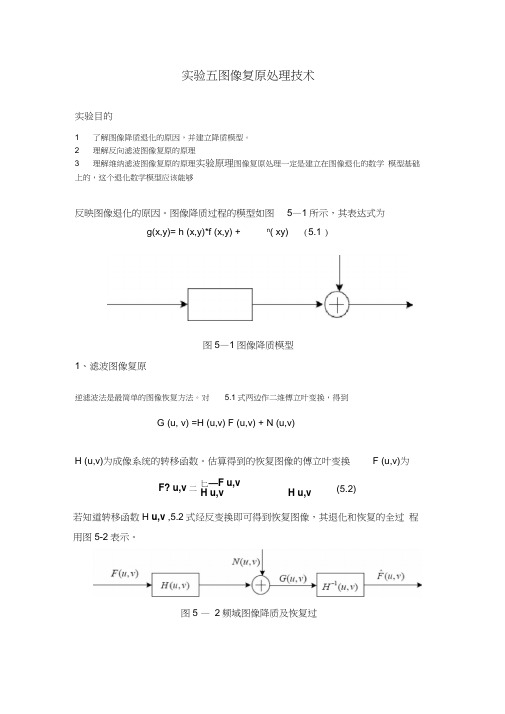 图像复原处理技术