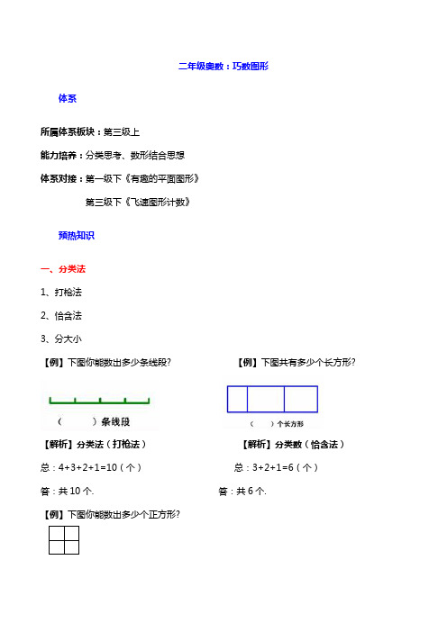 二年级奥数：巧数图形