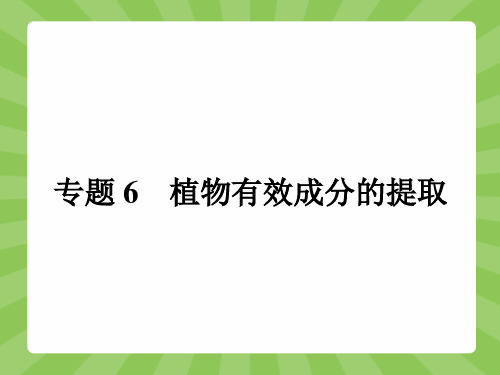 高二生物人教版选修1课件6.1 植物芳香油的提取