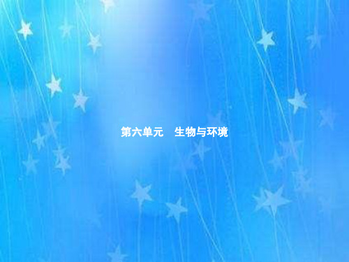 最新八年级生物下册 第六单元 生物与环境 知识点归纳 考点精练精析 单元合集