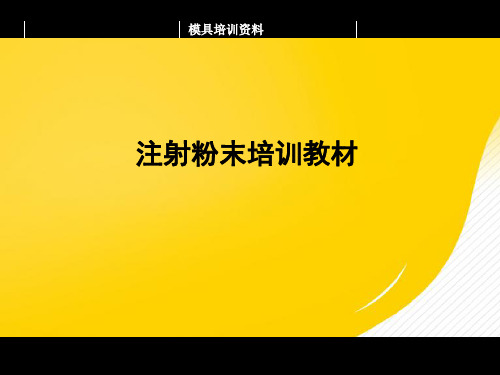 [正式版]注射粉末冶金ppt资料