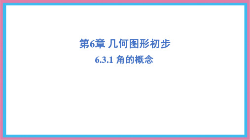 6.3.1 角的概念课件-人教版(2024)数学七年级上册