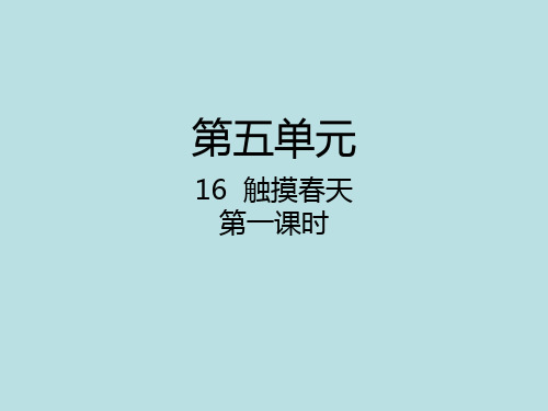 人教新课标四年级语文下册第16课《触摸春天》课件