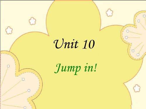 青少版新概念英语1A Unit 10 Jump in课件(29页)