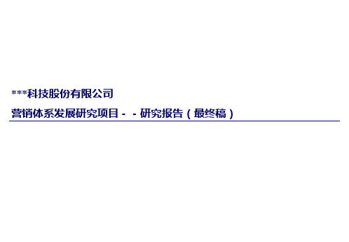 公司营销体系建设方案