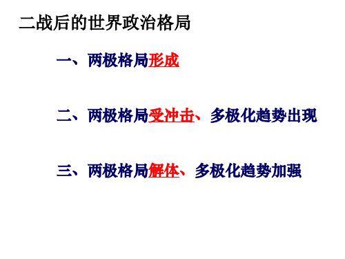 二战后的世界政治格局