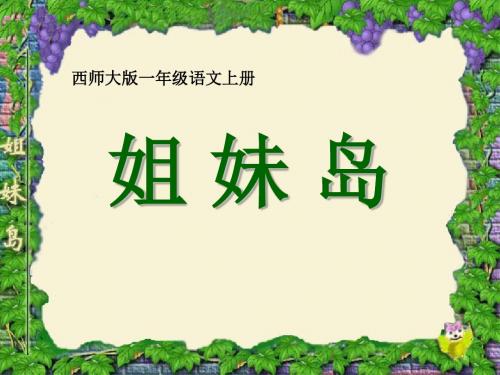 《姐妹岛》PPT课件2 (共34张PPT)