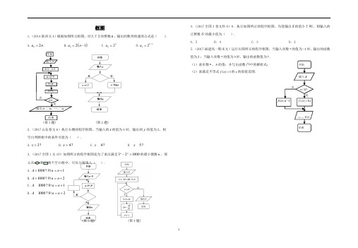 框图练习题与答案