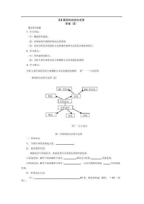 3.2基因自由组合定律学案(2)(苏教版必修2)