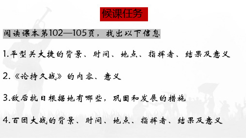 6.21+敌后战场的抗战++++课件-2024-2025学年统编版八年级历史上册