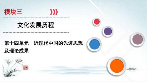 高考历史总复习精讲练课件：第十四单元 近现代中国的先进思想及理论成果 第38讲