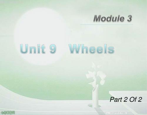 2013高考英语一轮总复习课件：m3unit9-2wheels