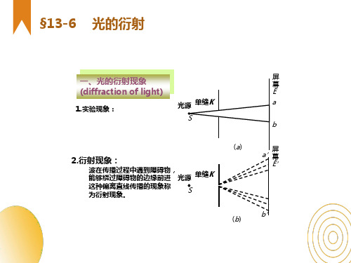 单缝的夫琅和费衍射