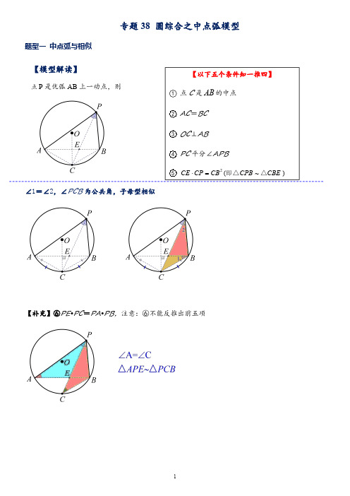 专题 中点弧模型(学生版)